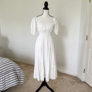 🌸 SPELL 🌸 Capulet Broderie Anglaise Frill Soiree Dress SMALL